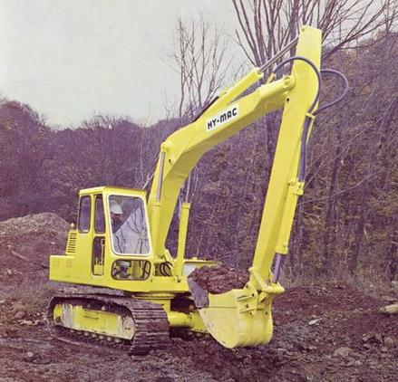 A hydraulic excavator