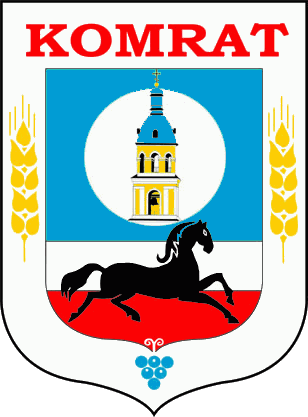 File:Coat of arms of Comrat.png