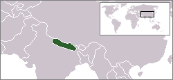 Location of Nepal