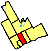 Map showing location of Whitby in Durham Region