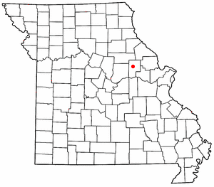 Location of Montgomery City, Missouri