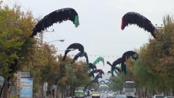 Tradition of installing Plenty of Alams (A special flag) duo to Moharram & Safar