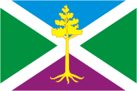 Flag of Sosensky (Kaluga oblast).png