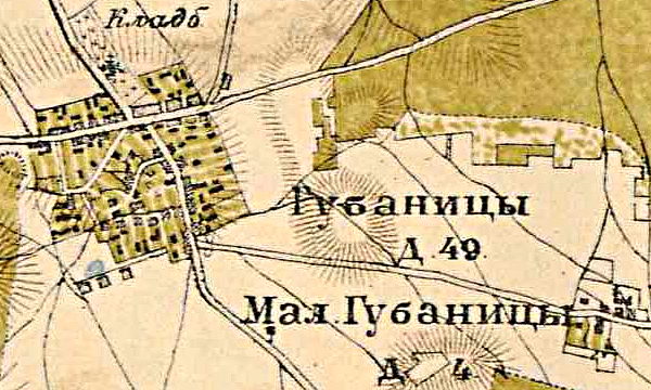 План села Губаницы. 1885 г.