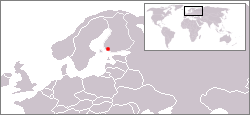 Location of Kaarina in Northern Europe