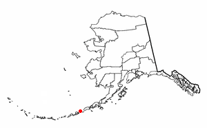 Location of Akutan, Alaska