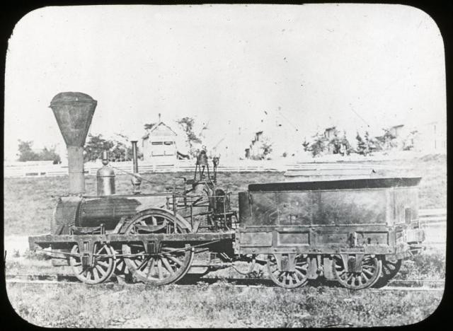 File:Bangor and Piscataquis Canal locomotive "Pioneer," ca, 1890.jpg