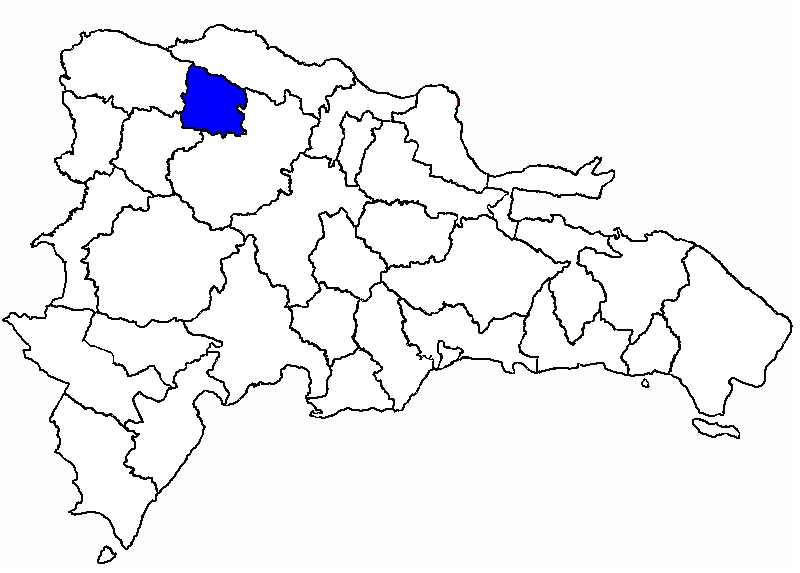 Mapa de Valverde en la República Dominicana