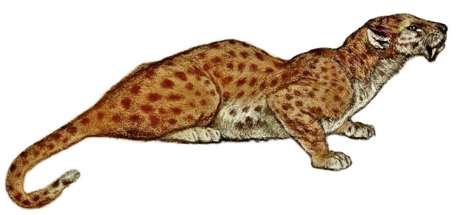 File:Hoplophoneus primaevus by R. B. Horsfall (coloured).jpg