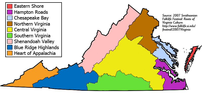 Archivo:Cultural Regions of Virginia.png