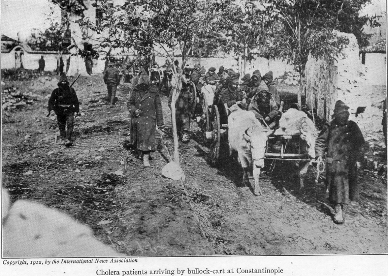 File:With the conquered Turk (1913) cholera patients arriving.png