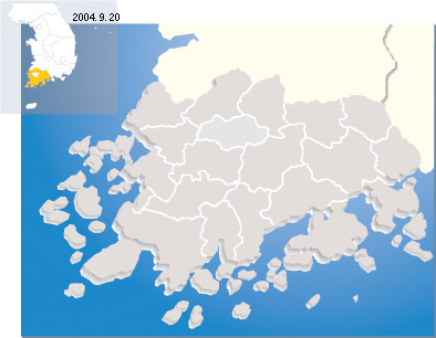 Файл:The administration map of Jeollanam Province.jpg