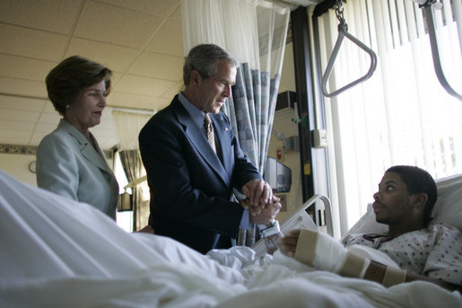 File:George W. Bush at Walter Reed.jpg