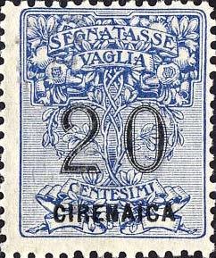 Файл:Cyrenaica 1924 Mi 1 stamps (Postal Notes 20c).jpg