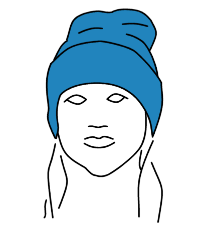 File:Beanie line drawing.png