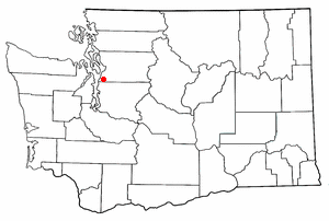 Location of Mountlake Terrace, Washington.