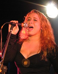 Eryn Shewell performing at the Asbury Park Music Awards ceremony at The Stone Pony, Asbury Park, New Jersey, in 2007