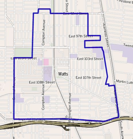 File:Map of Watts neighborhood, Los Angeles, California.jpg