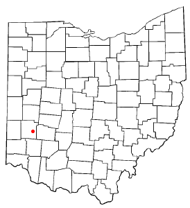 Location of Oakwood, Montgomery County, Ohio