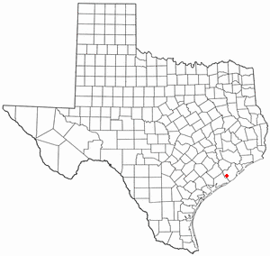 Location of Sweeny, Texas