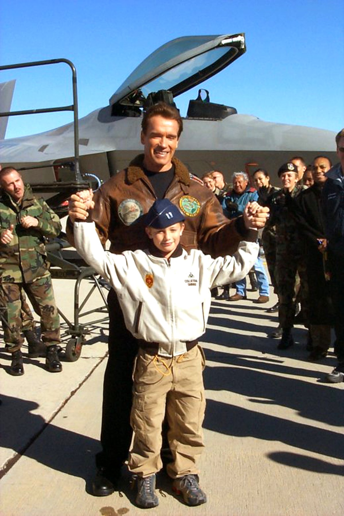 Schwarzenegger and son Patrick