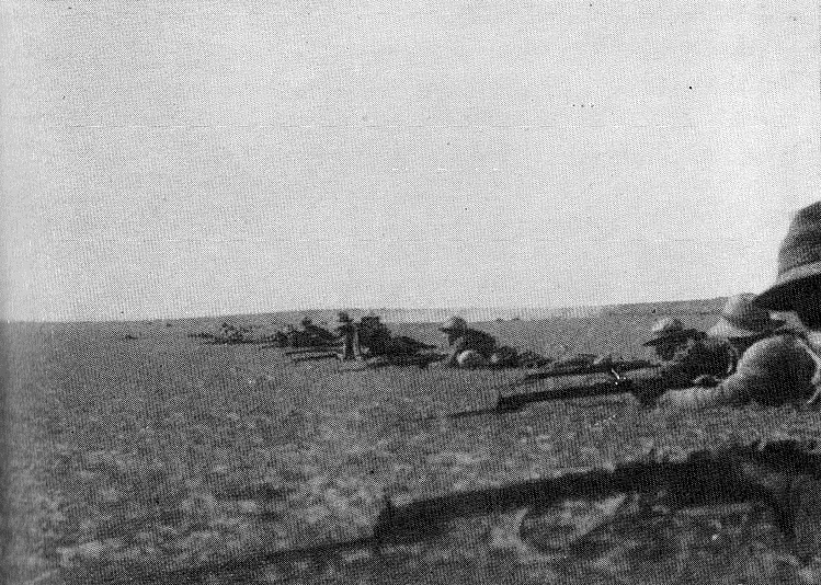 File:Firing line at the Battle of Rafa 1917.jpg