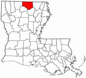 Map of Louisiana highlighting Union Parish