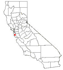 Location of La Honda, California