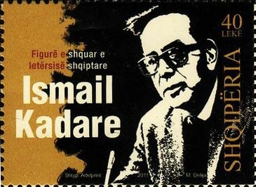 File:Ismail Kadare 2011 Albania stamp.jpg