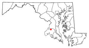 Location of Waldorf, Maryland