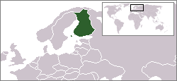 Location of Finland