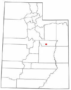 Location of Wellington, Utah