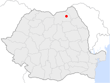 Location of Suceava