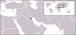 Location of Kuwait