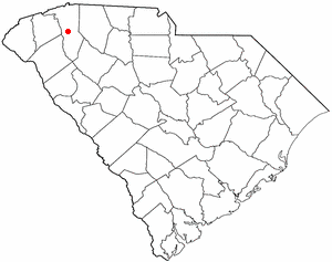 Location of Greenville, South Carolina