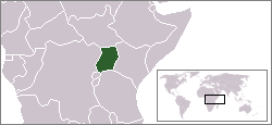 Location of Uganda