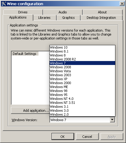 File:Winecfg in 32-bit mode (v 5.5) -- main tab.png