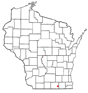 Location of Bradford, Wisconsin