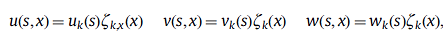 GBT membrane displacement field