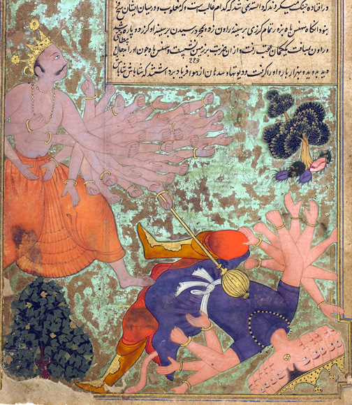 File:Arjuna humbles ravana.jpg