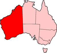 Location of Western Australia