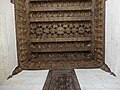 Decorated wooden ceiling inside the sabil