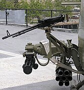 Typical armament for UH-1 helicopter gunship.