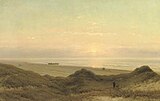 Johannes Josephus Destrée (1873): On the seaside at sunset, private collection.