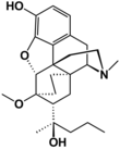 Chemical structure of Dihydroetorphine.