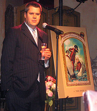 Handler at a party celebrating the publication of The End, the thirteenth and final installment of A Series of Unfortunate Events, on October 12, 2006, in New York City