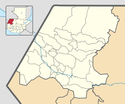 Mapa de localización de Huehuetenango