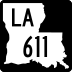 Louisiana Highway 611 marker