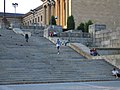 "Rocky Steps" and terraces, Philadelphia Museum of Art, Philadelphia, PA (1928).