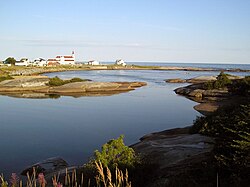 Mouth of Thunder river, village, Gulf of St. Lawrence